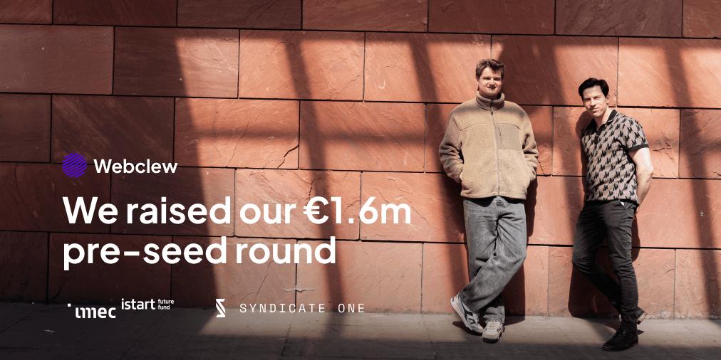 We raised our €1.6m pre-seed round